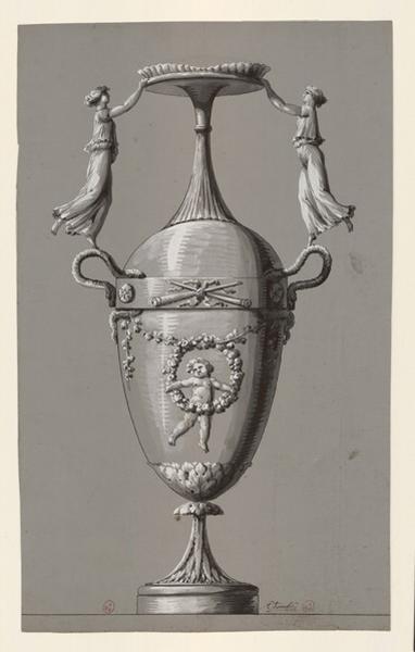 Projet de vase, Jean-Baptiste Thonnesse, 4e quart 18e siècle