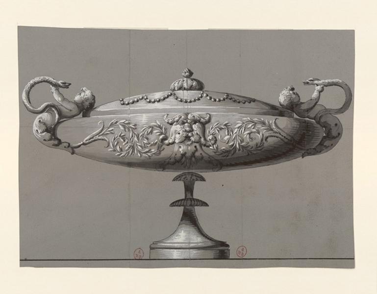 Projet de vasque, Jean-Baptiste Thonnesse, 4e quart 18e siècle