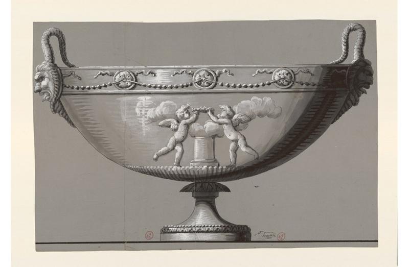 Projet de vasque, Jean-Baptiste Thonnesse, 4e quart 18e siècle