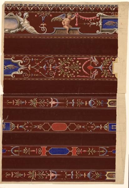 Château de Brissac : relevés de peintures des plafonds (Titre factice)_0