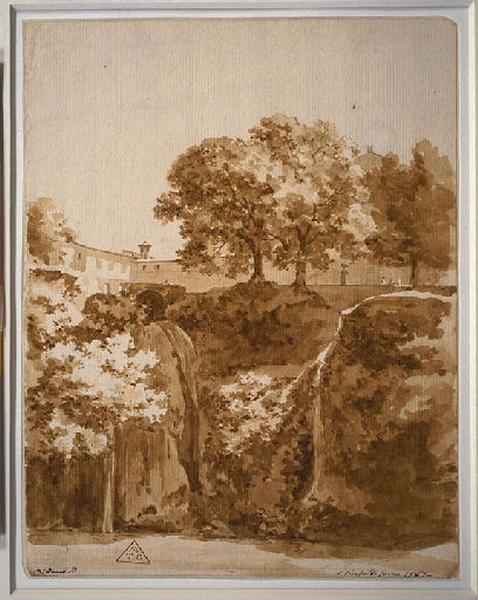 Vue de l'Isola di Sora, Jean Joseph Xavier Bidauld, 1787