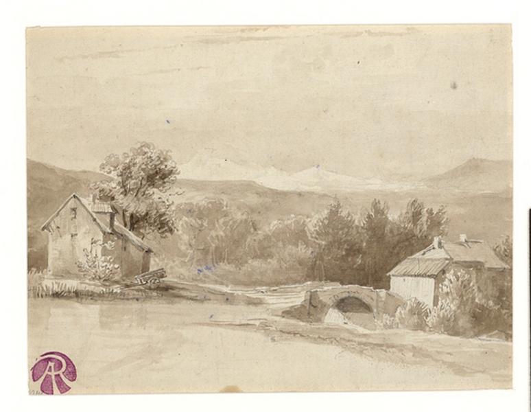 Souvenir d'Italie (deux dessins recto verso), Charles Rauch, 1ère moitié 19e siècle
