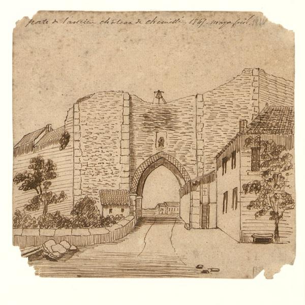 Porte de l'ancien château de Chemillé_0