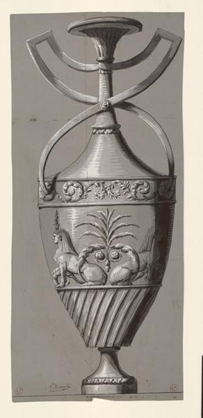 Projet de vase, Jean-Baptiste Thonnesse, 4e quart 18e siècle