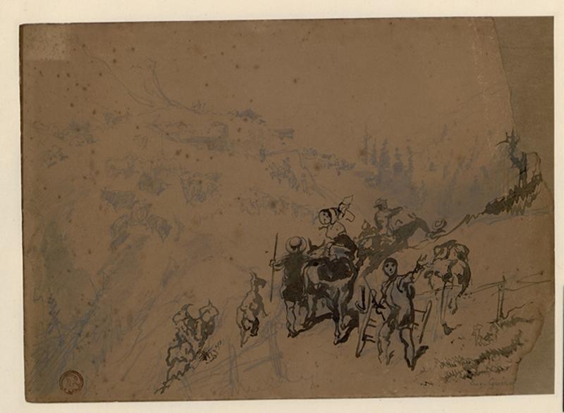 Dans la montagne : une gorge des Vosges_0