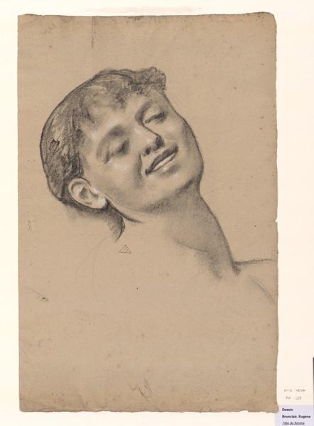 Tête de femme, Eugène Brunclair, 1er quart 20e siècle