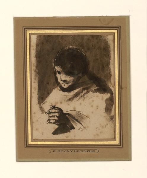 Jeune homme aux cheveux rabattus, Y LUCIENTES Francisco de Goya, 2e moitié 18e siècle