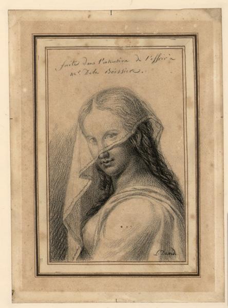 Portrait de femme voilée, David, 1820-1825