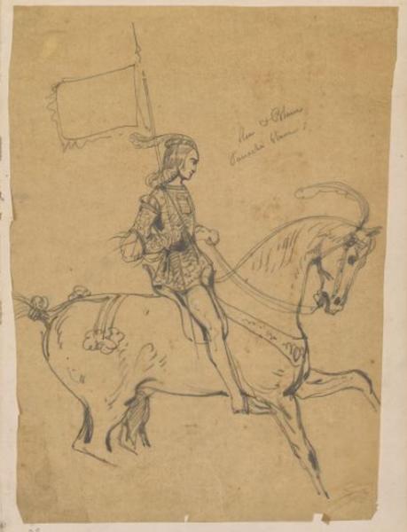 Jeune cavalier (page ?), Thomas François Drake, 19e siècle