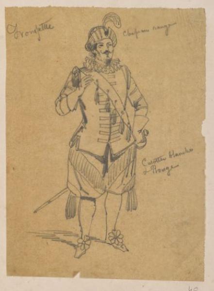 Homme en costume vue de face, Thomas François Drake, 19e siècle