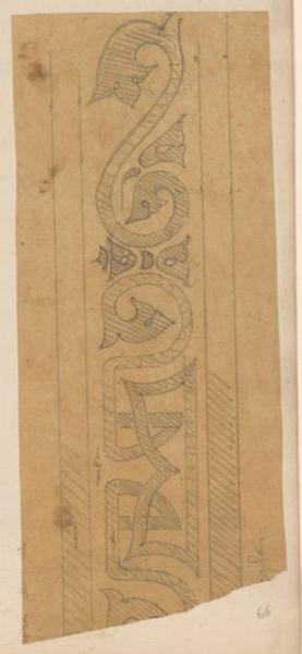 Détail d'une frise, Thomas François Drake, 19e siècle
