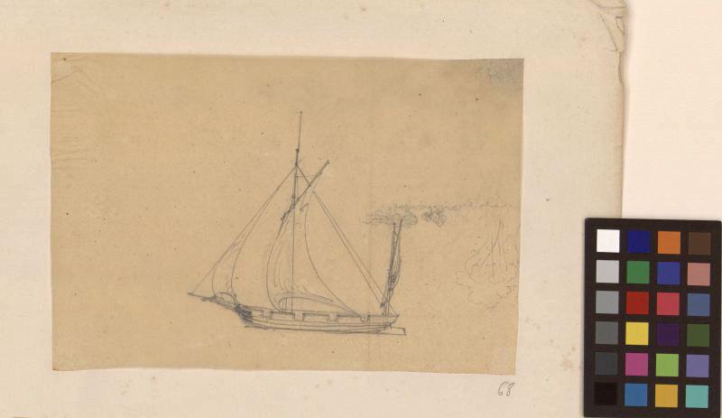 Bateau à voile, Thomas François Drake, 19e siècle
