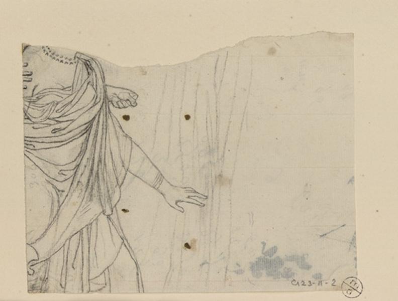 Etude pour les draperies de Clytemnestre ; Etude pour la draperie de Clytemnestre_0