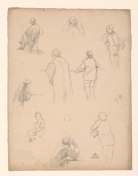 Croquis de cour d'assise ; Croquis d'audience, Eugène Brunclair, 19e siècle