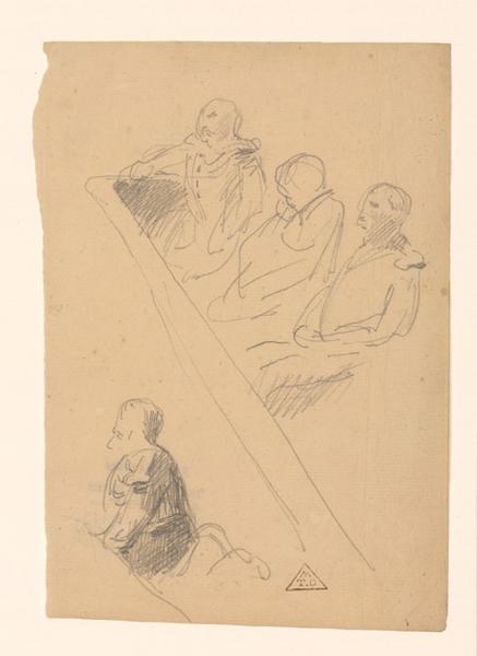 Croquis de cour d'assise ; Croquis d'audience, Eugène Brunclair, 19e siècle