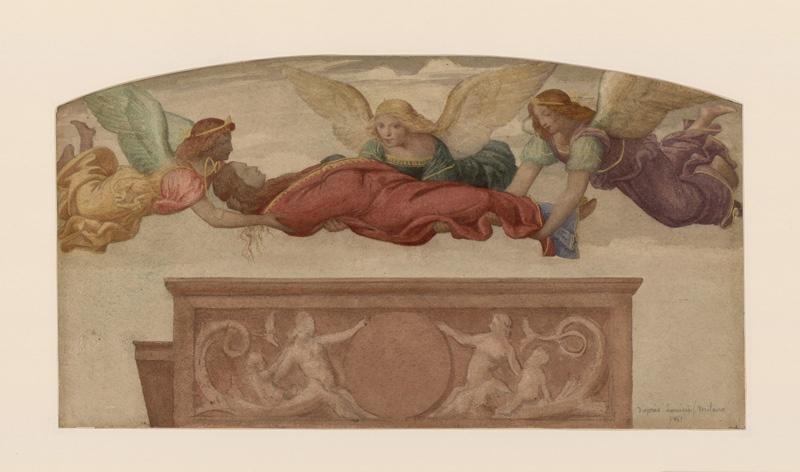 Milan, fresque de Sainte Catherine, d'après Luini_0