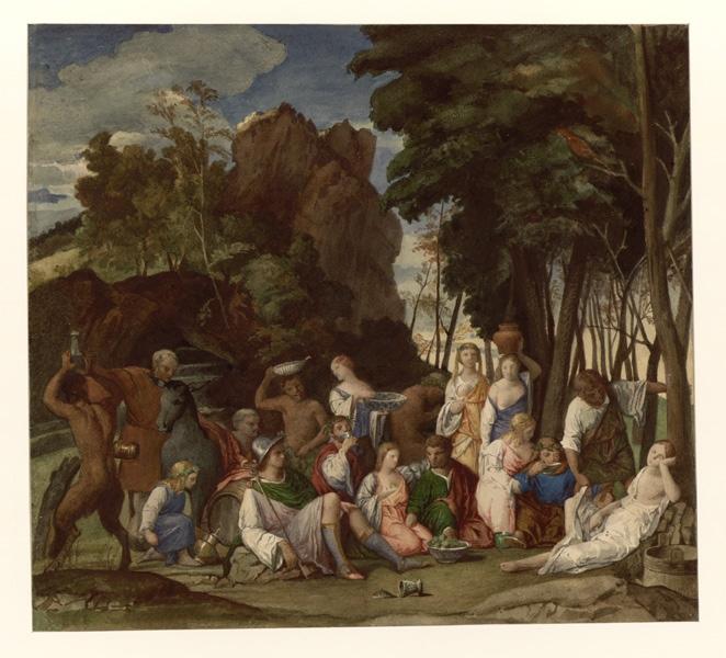 Le festin des dieux, d'après Bellini_0