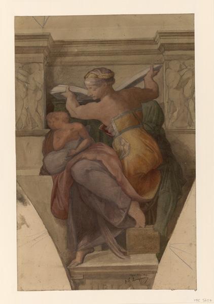 Rome, Sibylle de la chapelle Sixtine d'après Michel Ange_0
