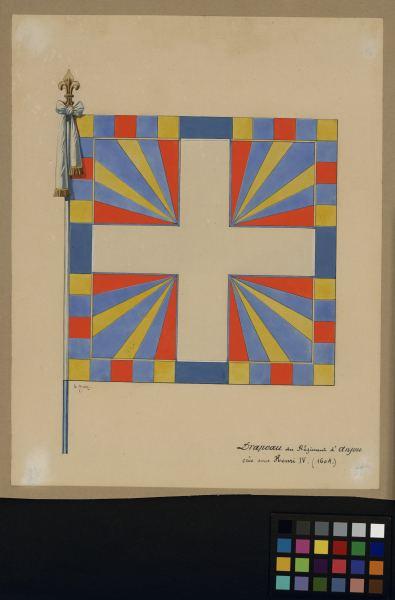 Drapeau du régiment d'Anjou_0