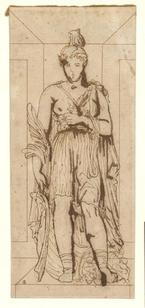 Projet pour l'Arc de Triomphe de Marseille : Les Vertus militaires, Etienne Jules Ramey, 1ère moitié 19e siècle