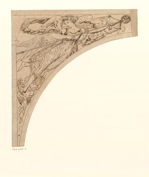 Projet pour l'Arc de Triomphe de Marseille : Renommée, Etienne Jules Ramey, 19e siècle