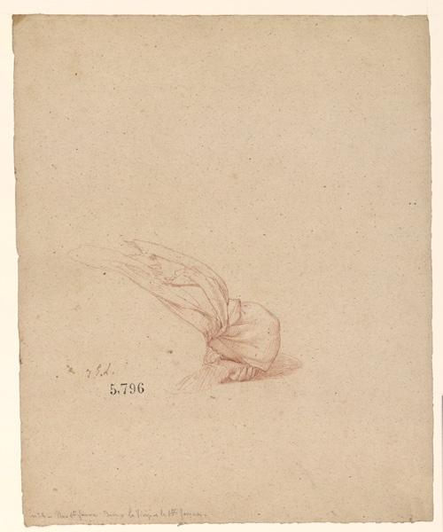 Figures pour la peinture murale de la chapelle Sainte Marie ; Une sainte femme, Jules Eugène Lenepveu, 19e siècle