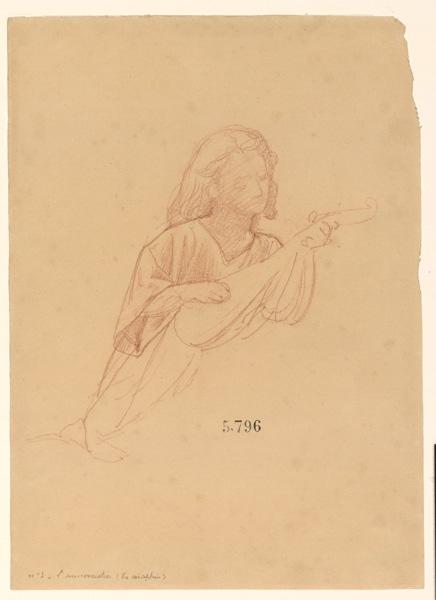 Figures pour la peinture murale de la chapelle Sainte Marie ; L'Annonciation ; un séraphin_0