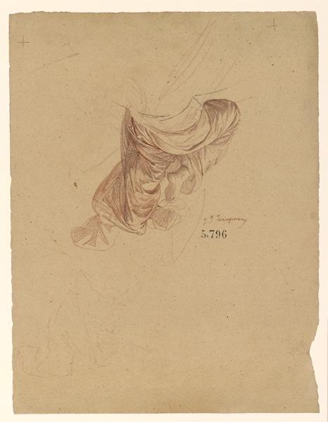 Figures pour la peinture murale de la chapelle Sainte Marie, Jules Eugène Lenepveu, 19e siècle