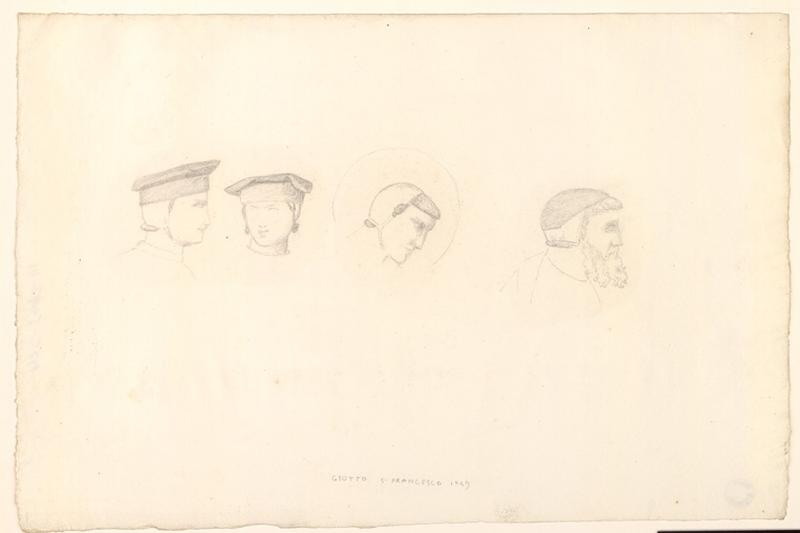 Etude de têtes d'après Giotto_0