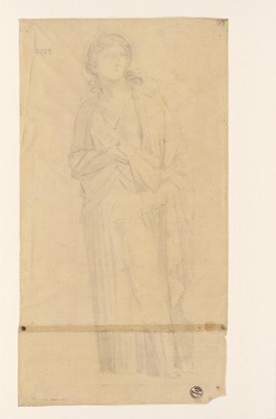 Monuments, figures : Etude d'une femme d'après une fresque à Pompéi_0