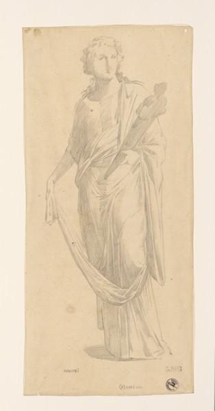Monuments, figures : Etude de femme d'après une fresque à Pompéi_0