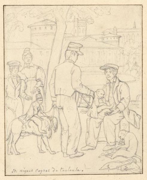 Jeune saltimbanque avec ses singes_0