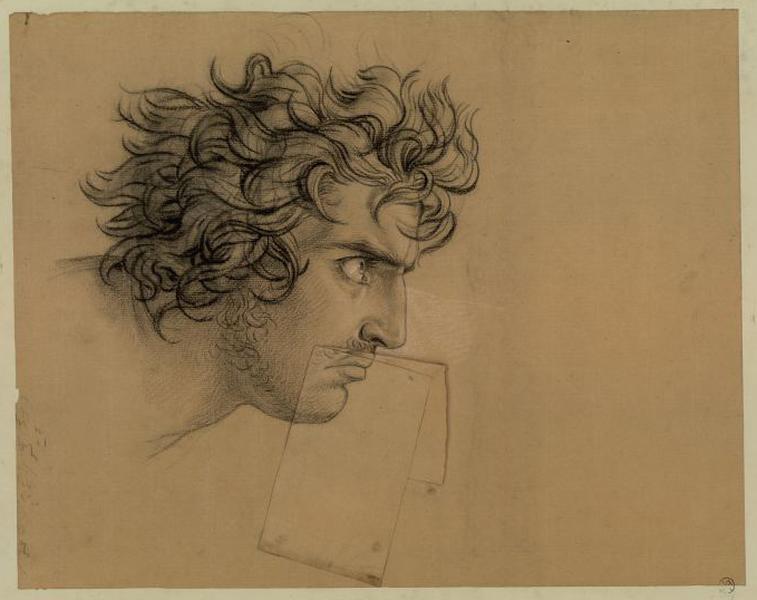 Etude pour le visage d'Egisthe vu de profil ; Etude pour la tête d'Egisthe ; Autre tête d'Egiste (Catalogue des ventes 1873. Voir n° 179)_0