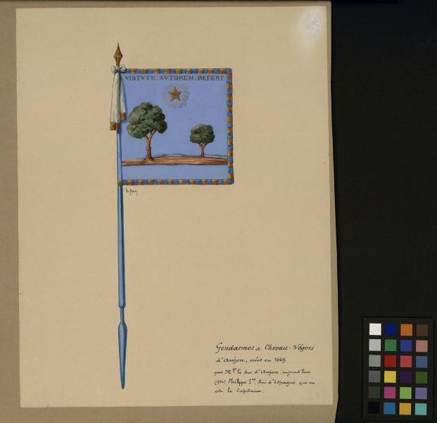 Guidon des gendarmes et chevau-légers d'Anjou_0