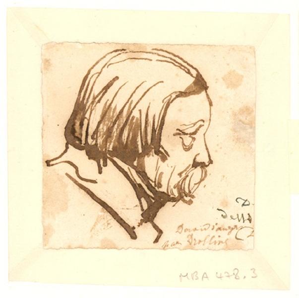 Portrait de Pierre-Jean David d'Angers ; Pierre-Jean David d'Angers, Michel Martin Drolling, 19e siècle