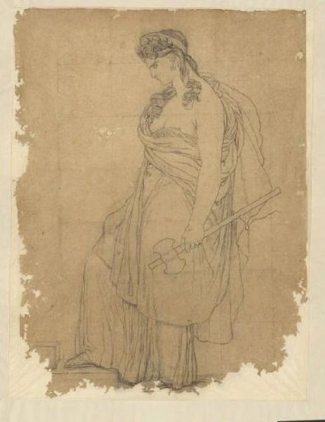 Etude pour Clytemnestre armée d'une hache (tête à gauche)_0