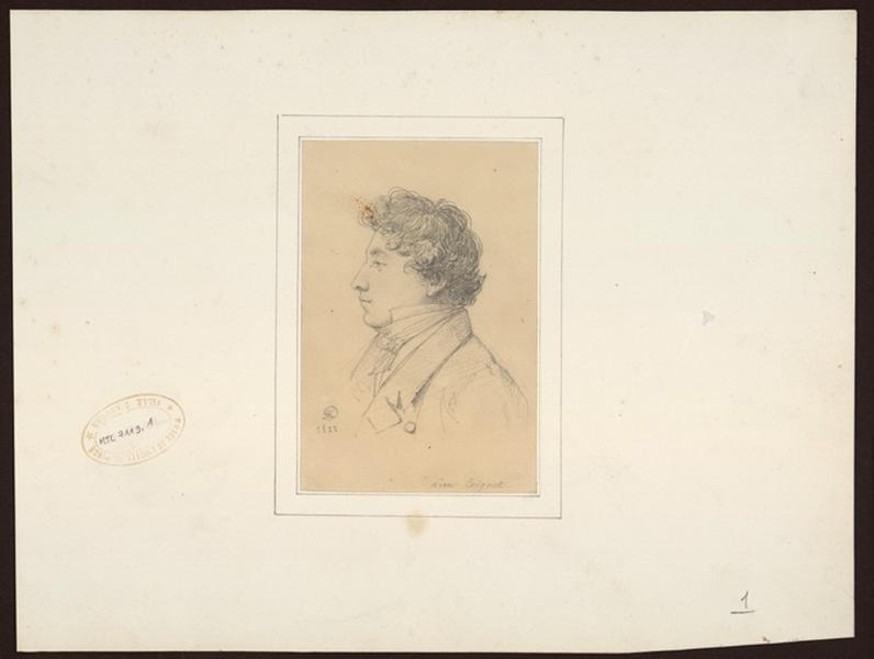 Buste d'homme de profil à gauche_0