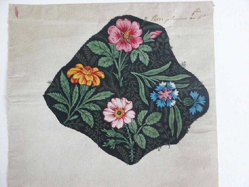Modèle pour indienne : Motifs floraux, Peter, 1797