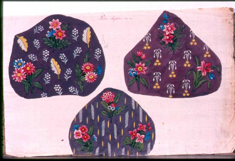 Modèle pour indienne : Motifs floraux, Peter, 1802