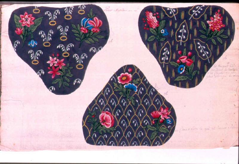 Modèle pour indienne : Motifs floraux, Peter, 1802