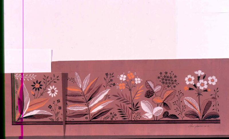 Modèle pour indienne : Motifs floraux, Peter, 1805