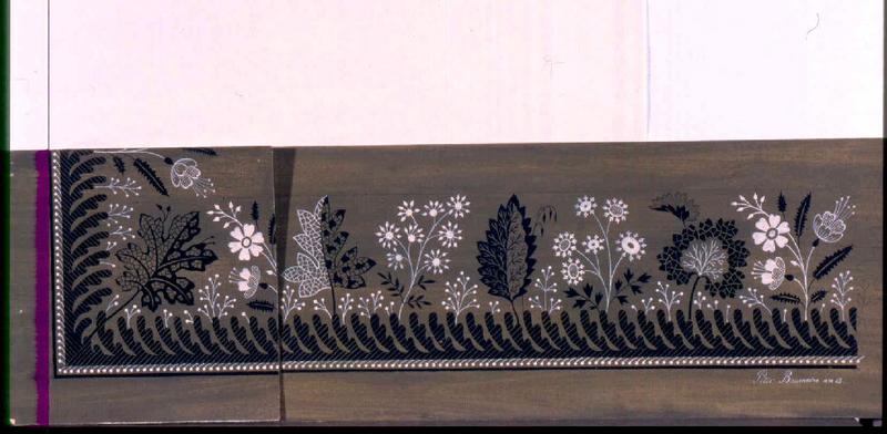 Modèle pour indienne : Motifs floraux, Peter, 1805