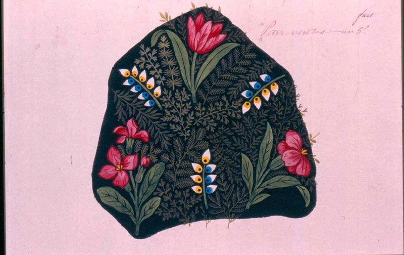 Modèle pour indienne : Motifs floraux, Peter, 1796