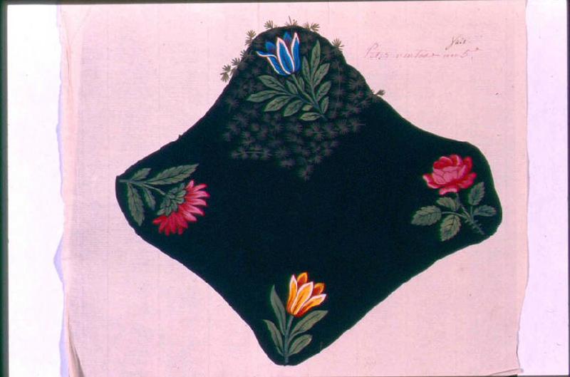 Modèle pour indienne : Motifs floraux, Peter, 1796