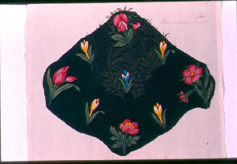 Modèle pour indienne : Motifs floraux, Peter, 1796