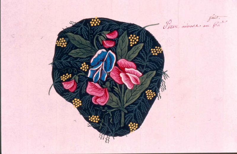 Modèle pour indienne : Motifs floraux, Peter, 1797
