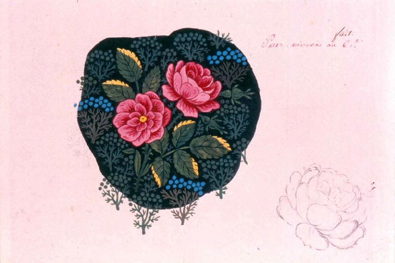 Modèle pour indienne : Motifs floraux, Peter, 1797