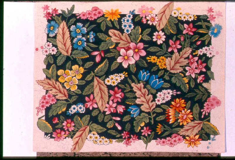 Modèle pour indienne : Motifs floraux, 18e siècle