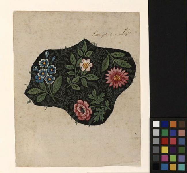 Modèle pour indienne : Motifs floraux, Peter, 1797