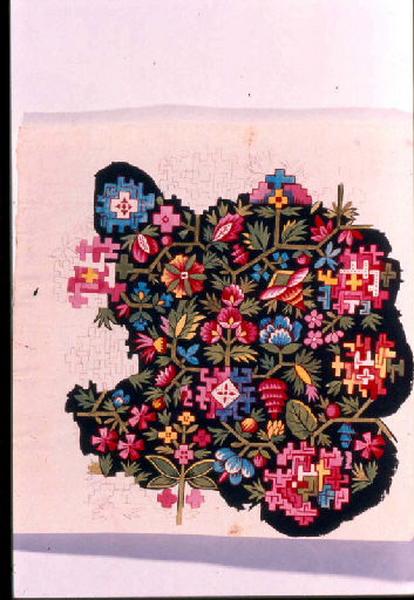 Modèle pour indienne : Motifs floraux, 18e siècle